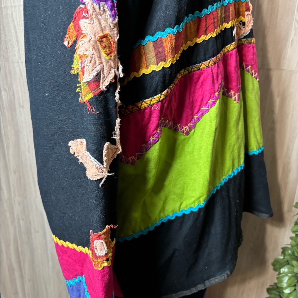 Fashion Bug Multicolor Patchwork Jacket Vintage - image 9